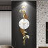 Floral Timepiece Metal Wall Clock